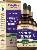 Seven "7" Mushroom Liquid Extract 4 fl oz (118 mL) Butelki z zakraplaczem