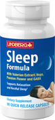อาหารเสริมช่วยการนอนหลับ Sleep Formula ที่มีส่วนประกอบของวาเลอเรียน พลัส 90 แคปซูลแบบปล่อยตัวยาเร็ว