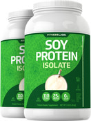 Proteína aislada de soja en polvo sin sabor 3 lb (1.362 kg) Botellas/Frascos