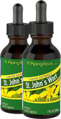 St. John's Wort Liquid Herbal Extract 2 Dropper Bottles x 2 fl oz (59 mL)