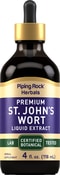 St. John's Wort Liquid Extract Alcohol Free, 4 fl oz (118 mL) Dropper Bottle