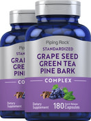 Standardized Grape seed, Green Tea & Pine Bark Complex, 180 Quick Release Capsules