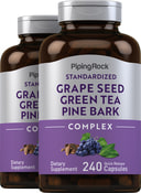 Gestandaardiseerd druivenpit-, groene thee & pijnboomschorscomplex 240 Snel afgevende capsules