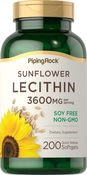 Lesitin Bunga Matahari - BUKAN GMO 2400 mg 200 Gel Lembut Lepas Cepat