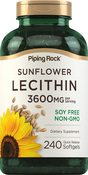 Lesitin Bunga Matahari - BUKAN GMO 2400 mg 240 Gel Lembut Lepas Cepat