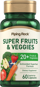 Cápsulas de Vegetais e Super Frutas 60 Cápsulas vegetarianas
