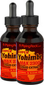 Super Yohimbe Max Liquid Extract Alcohol Free 2300 mg, 2 fl oz (59 mL) x 2 Dropper Bottles