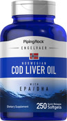 Prémiový Engelvaer nórsky olej z treščej pečene 250 Mäkké gély s rýchlym uvoľňovaním