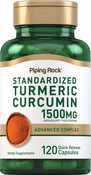 Turmeric Curcumin Standardized Advanced Complex, 1500 mg (per serving), 120 Quick Release Capsules