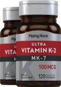 Vitamina K-2 Ultra  MK-7 120 Cápsulas blandas de liberación rápida