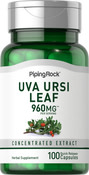 Uva Ursi Leaf (Bearberry), 960 mg (per serving), 100 Quick Release Capsules