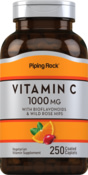 Vitamina C 1000mg c/ bioflavonóides e frutos de roseira brava 250 Comprimidos oblongos revestidos