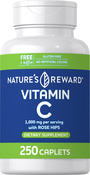 Vitamin C 1000 mg with Rosehips, 250 Caplets