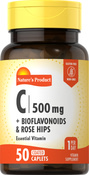 Vitamina C 500mg con bioflavonoides y escaramujos 50 Comprimidos recubiertos