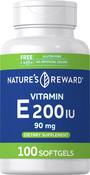 Vitamin E, 200 IU, 100 Softgels