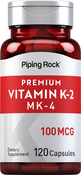 Vitamina K-2 com MK-4 120 Cápsulas