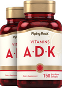 Vitamins A (1500 mcg) D (5000 IU) & K (800 mcg), 150 Quick Release Softgels