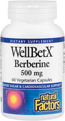 WellBetX 베르베린 60 식물성 캡슐