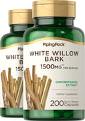 White Willow Bark, 1500 mg (per serving), 200 Quick Release Capsules
