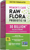 Women's Care Probiotic-18 30 Billion, 33 Vegan Capsules