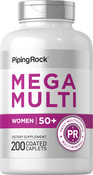 Mega-multi-vitaminer til kvinder på 50+ 200 Overtrukne kapsler