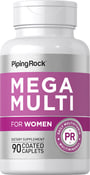 Mega-multi-vitaminer for kvinner 90 Belagte kapsler