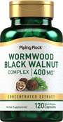 Wormwood Black Walnut Complex  120 แคปซูลแบบปล่อยตัวยาเร็ว