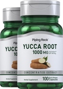 Yucca Root, 1000 mg (per serving), 100 Quick Release Capsules, 2  Bottles