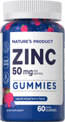 Zinc Gummies (Natural Mixed Berry) 60 Caramelle gommose vegane