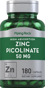 Picolinato de zinco (zinco de elevada absorção) 180 Cápsulas de Rápida Absorção