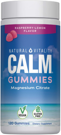 CALM Gummies Raspberry-Lemon Flavor, 120 Tasty Gummies