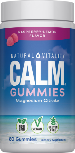 CALM Gummies Raspberry-Lemon Flavor, 60 Tasty Gummies