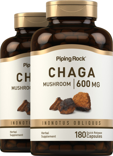 Chaga Mushroom, 600 mg, 180 Quick Release Capsules