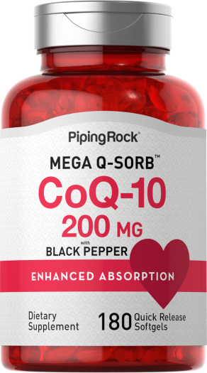 CoQ10, 200 mg, 180 Quick Release Softgels CoQ10, 200 mg, 180 Quick Release Softgels