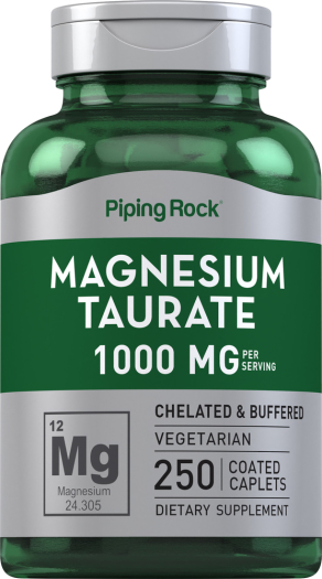 Magnesium Taurate, 1000 mg (per serving), 250  Coated Caplets
