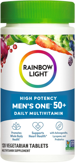 Men's One 50+ plus Real Food Nutrients, 120 Vegetarian Caplets