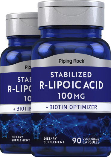 R-Fraction Alpha Lipoic Acid (Stabilized) , 100 mg, 90 Quick Release Capsules, 2  Bottles