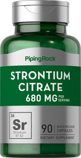 Strontium Citrate 680 mg (per serving), 90 Capsules