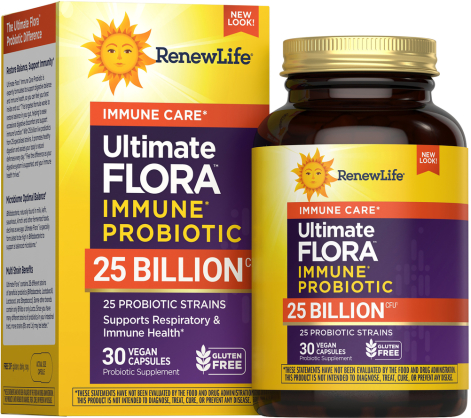 Ultimate Flora Immune Care Probiotic 25 Billion, 30 Vegan Capsules