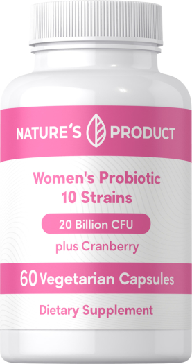 Women’s Probiotic 10 Strains 20 Billion Organisms plus Cranberry, 60 Vegetarian Capsules Women’s Probiotic 10 Strains 20 Billion Organisms plus Cranberry, 60 Vegetarian Capsules