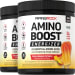 Amino Boost Energizer Powder (Peach Mango Popsicle), 10.26 oz (291 g) Bottle, 2  Bottles
