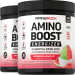 Amino Boost Energizer Powder (Watermelon Shaved Ice), 10.26 oz (291 g) Bottle, 2  Bottles