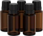 Aromatherapy 15 mL Glass Bottles with Droppers  - 5 Bottle Pack