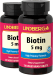 Biotin  5 mg (5000 mcg) 120 Tabletas vegetarianas