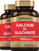 Calcium D-Glucarate, 1000 mg (per serving), 120 Capsules x 2  Bottles
