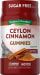 Ceylon Cinnamon Gummies (Delicious Cinnamon Latte), 60 Vegan Gummies