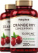 Cranberry Concentrate Plus Vitamin C, 10,000 mg (per serving), 250 Quick Release Capsules