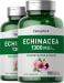 Echinacea 1300 mg (per serving), 180 Capsules x 2 Bottles