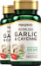 Garlic 500 mg & Cayenne 250 mg 2 Bottles x 180 Capsules