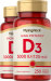 Vitamin D3 5000 IU 2 Bottles x 250 Softgels